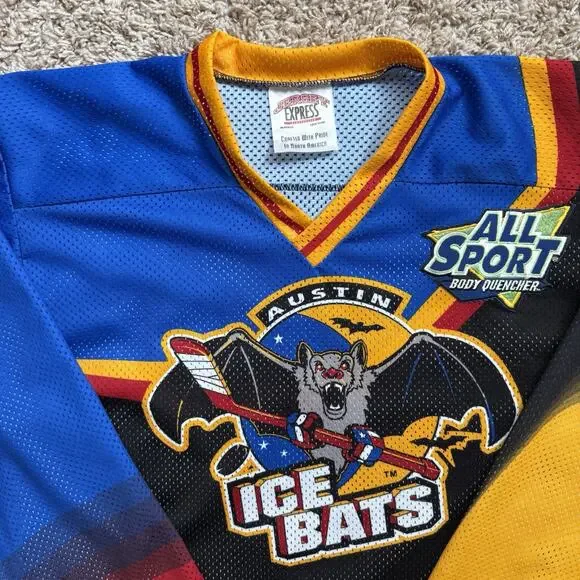 Vintage Austin Ice Bats Hockey Jersey Men’s Size Small WPHL ProJoy Minor League - Picture 2 of 10